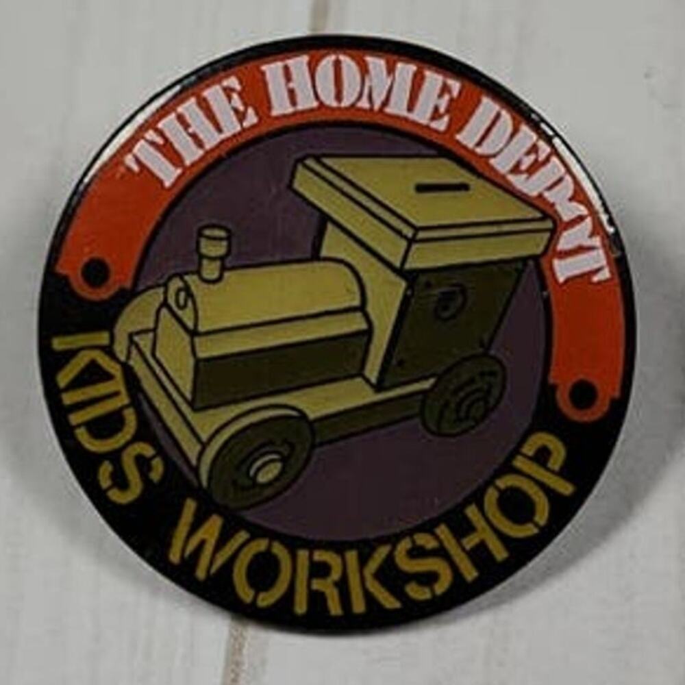 The Home Depot Kids Workshop Piggy Bank Shop Train Pin